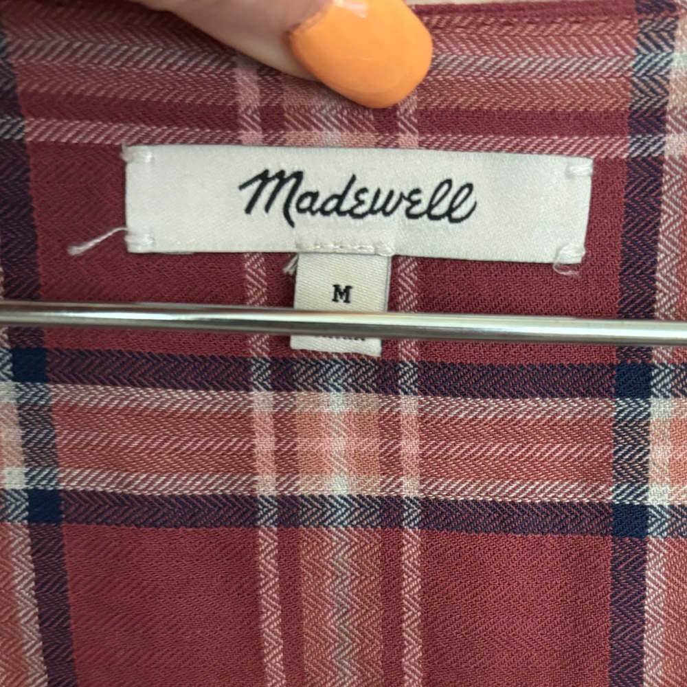 Madewell Button Down Blouse Size Medium - image 2